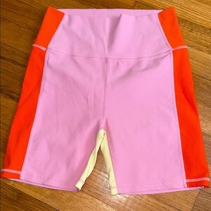 Wilo The Label Colorblock Biker Shorts Size Large